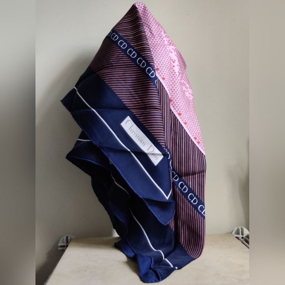Vintage Dior Monogram Silk Scarf - Picture 11 of 16